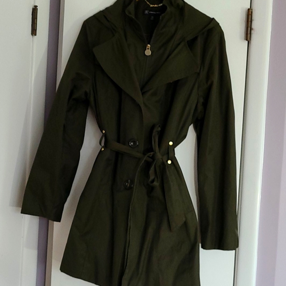 Ladies XXL Lined Rain Jacket Trench EUC Inc.